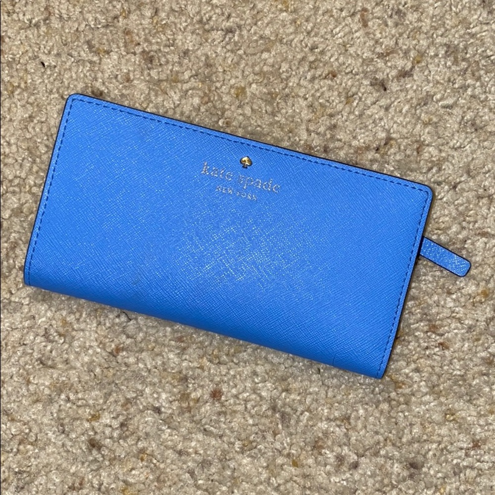 Kate Spade Periwinkle Leather Snap Wallet